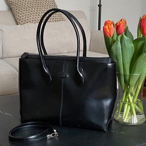 Tod's D-bag Black Leather tote
